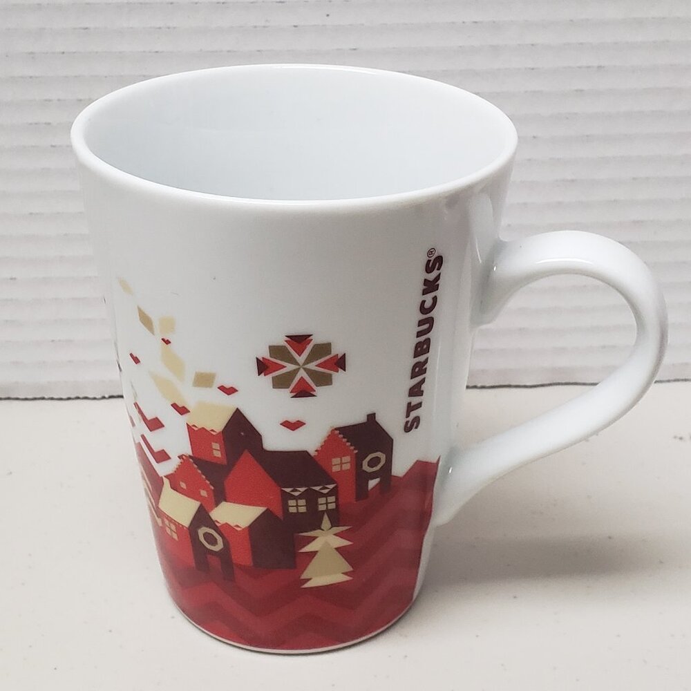 Starbucks Holiday Village Christmas Mug 2013